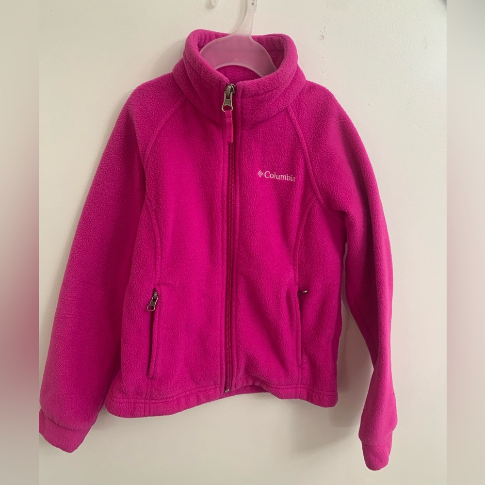 Columbia Pink Fleece Zip-Up Jacket